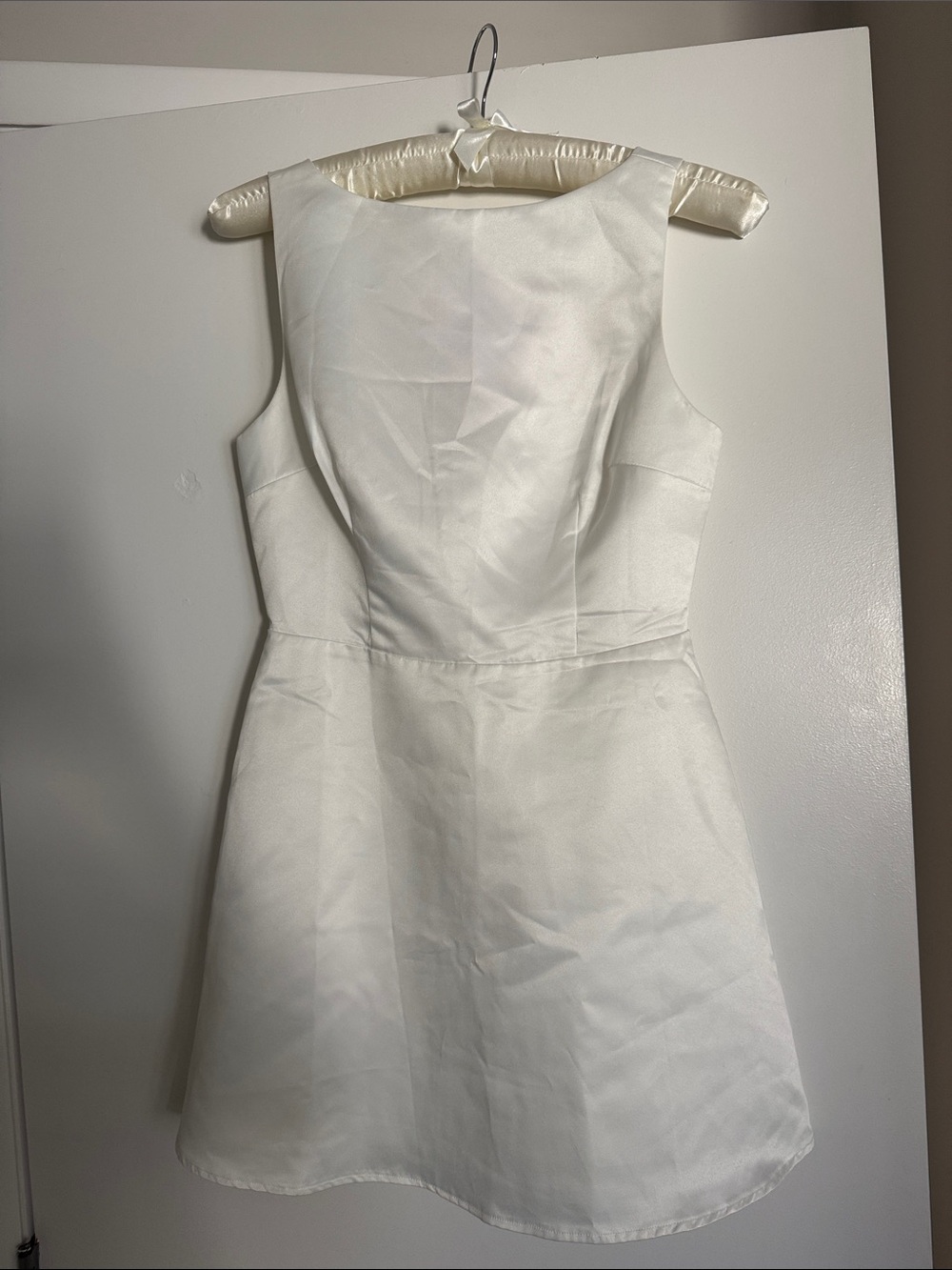 Reformation White Sleeveless Mini Dress